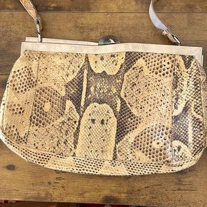Vintage Snakeskin Handbag